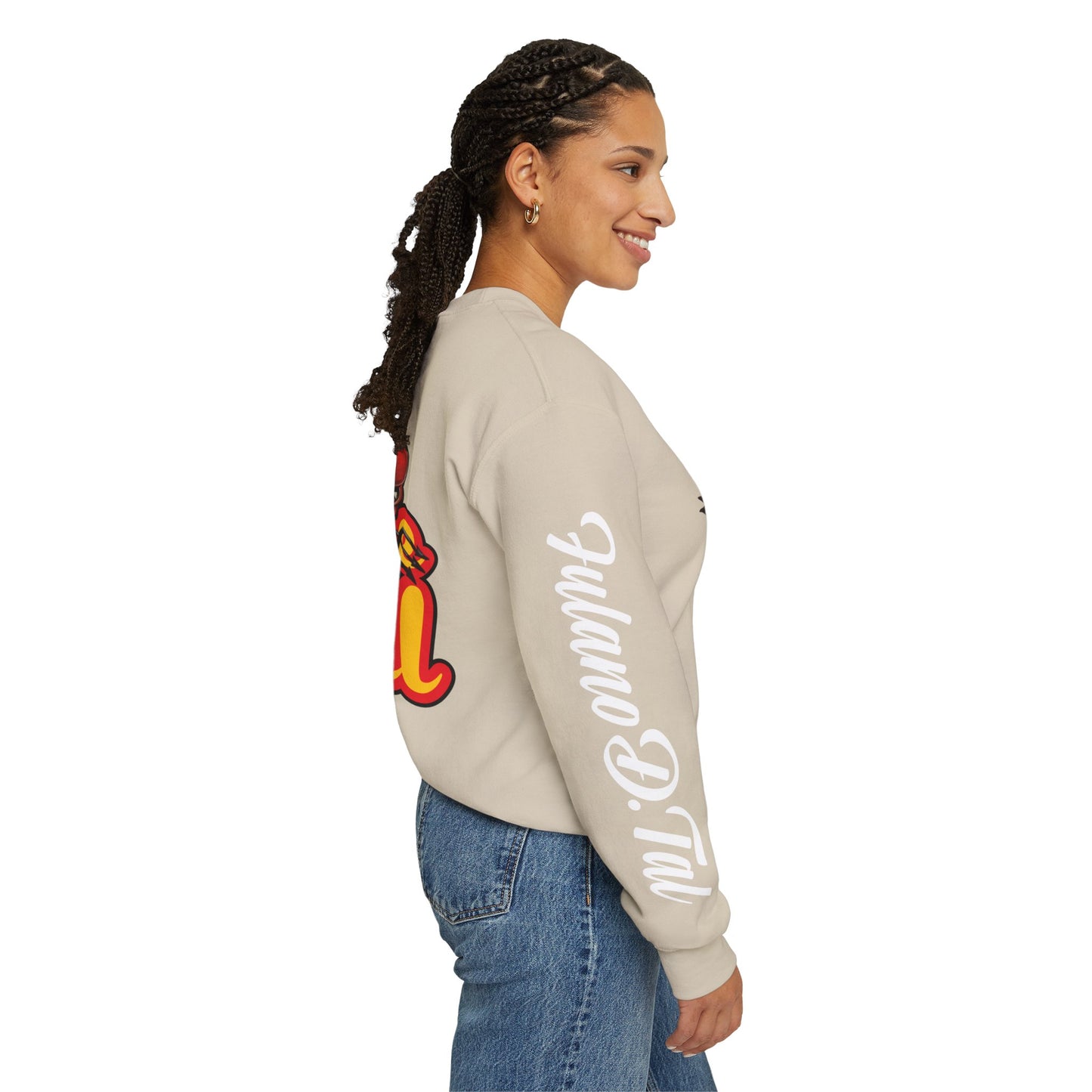 Double sided, Raise Hell/Toe Touch Diablito Unisex Sweatshirt