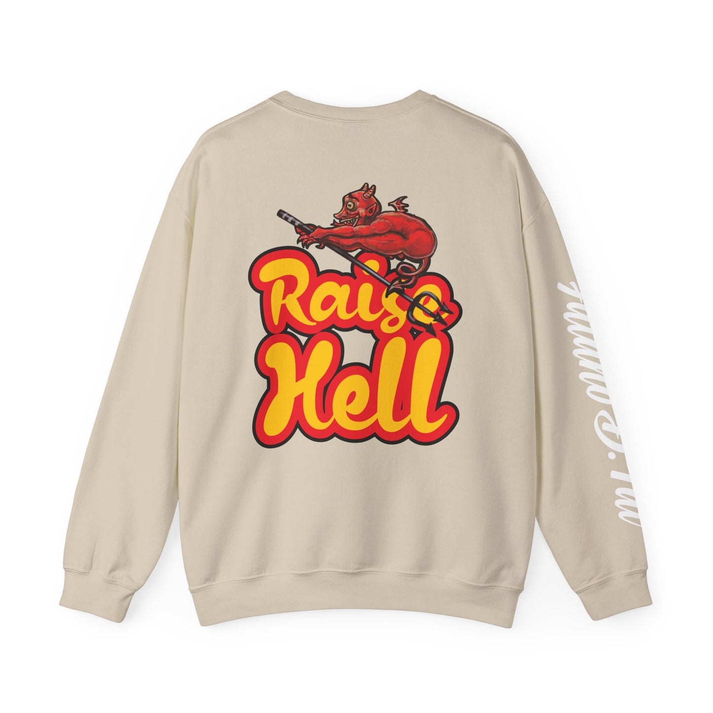 Double sided, Raise Hell/Toe Touch Diablito Unisex Sweatshirt