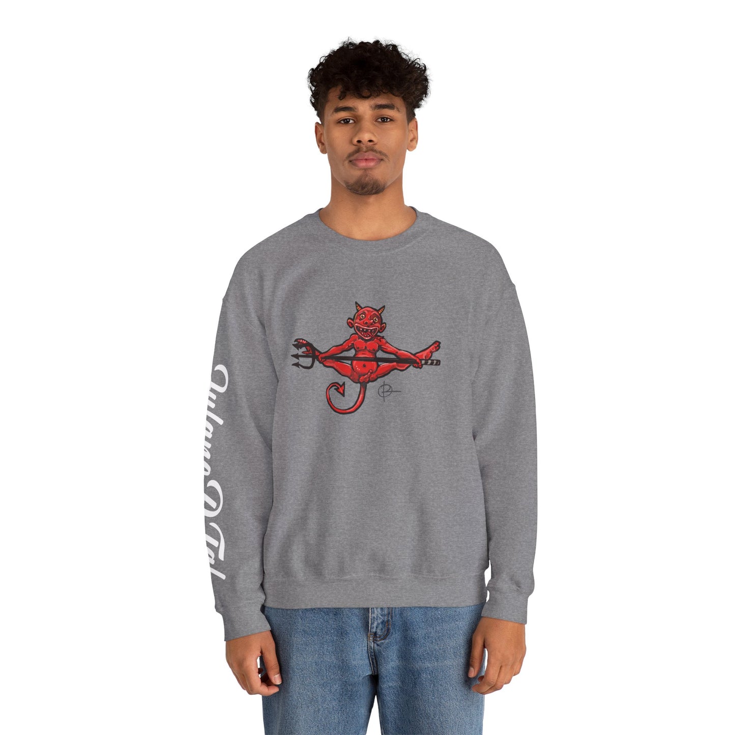 Double sided, Raise Hell/Toe Touch Diablito Unisex Sweatshirt
