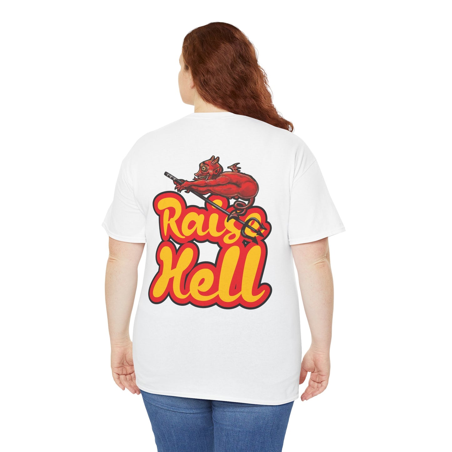 Double Sided Raise Hell/ Toe Touch Diablito Cotton Tee