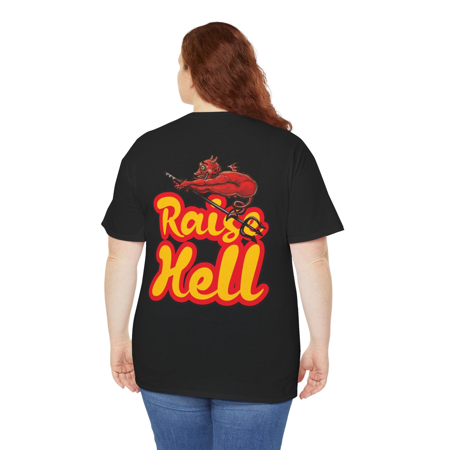Double Sided Raise Hell/ Toe Touch Diablito Cotton Tee