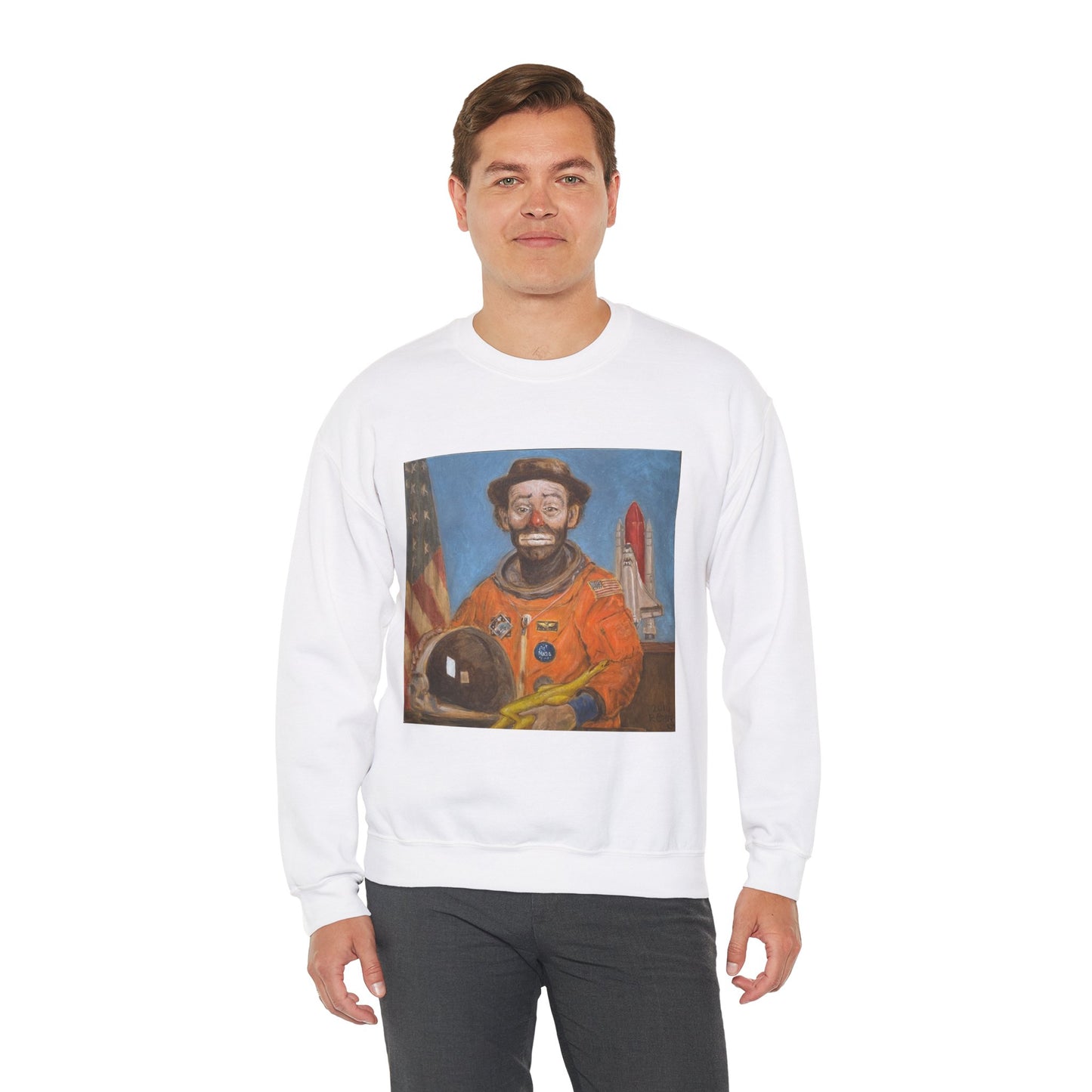 Clown Astronaut Unisex Sweatshirt