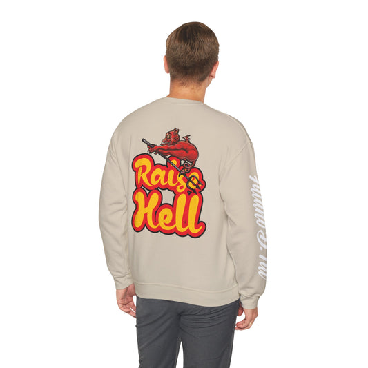 Double sided, Raise Hell/Toe Touch Diablito Unisex Sweatshirt