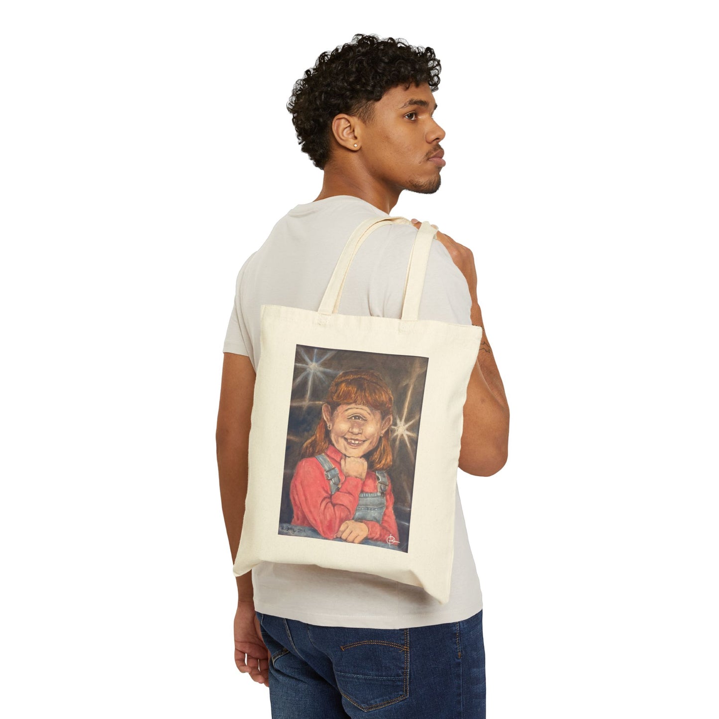Chloe the Cyclops Glamor Canvas Tote Bag