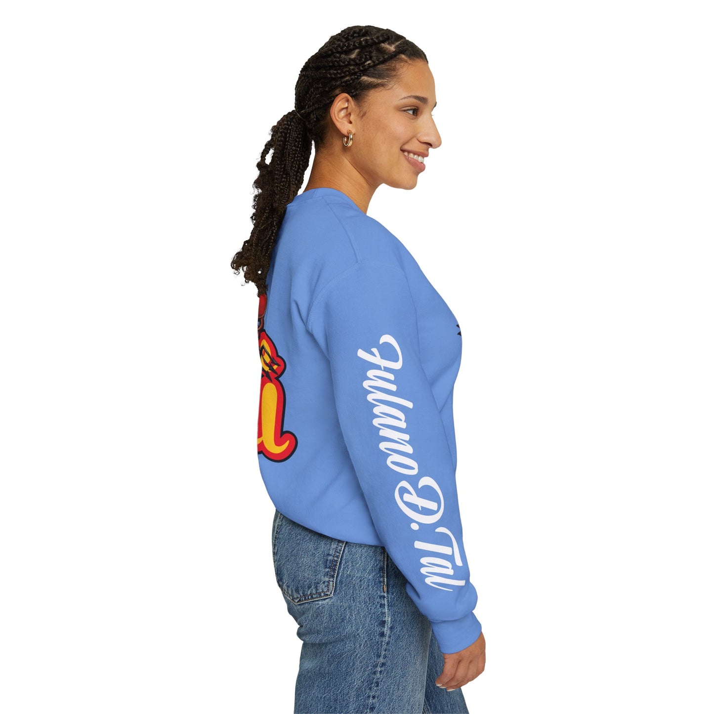 Double sided, Raise Hell/Toe Touch Diablito Unisex Sweatshirt