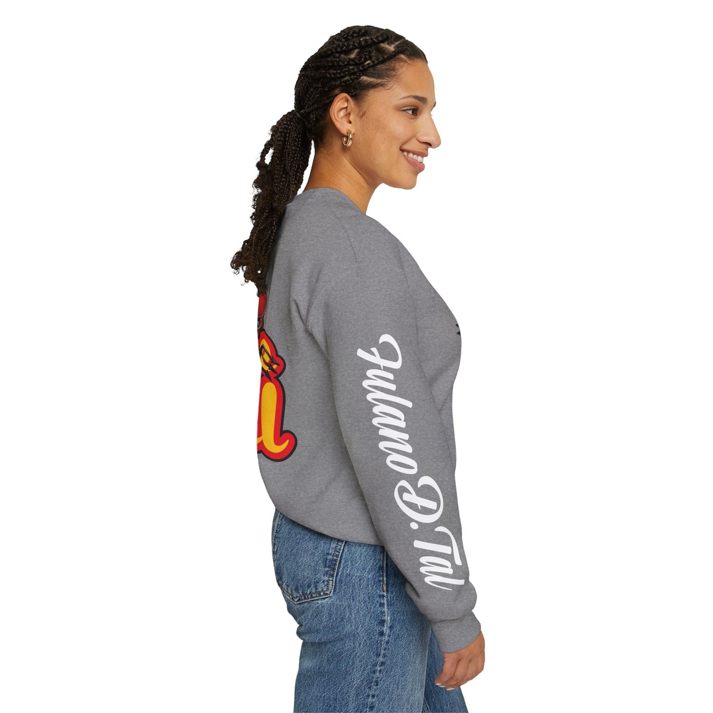Double sided, Raise Hell/Toe Touch Diablito Unisex Sweatshirt