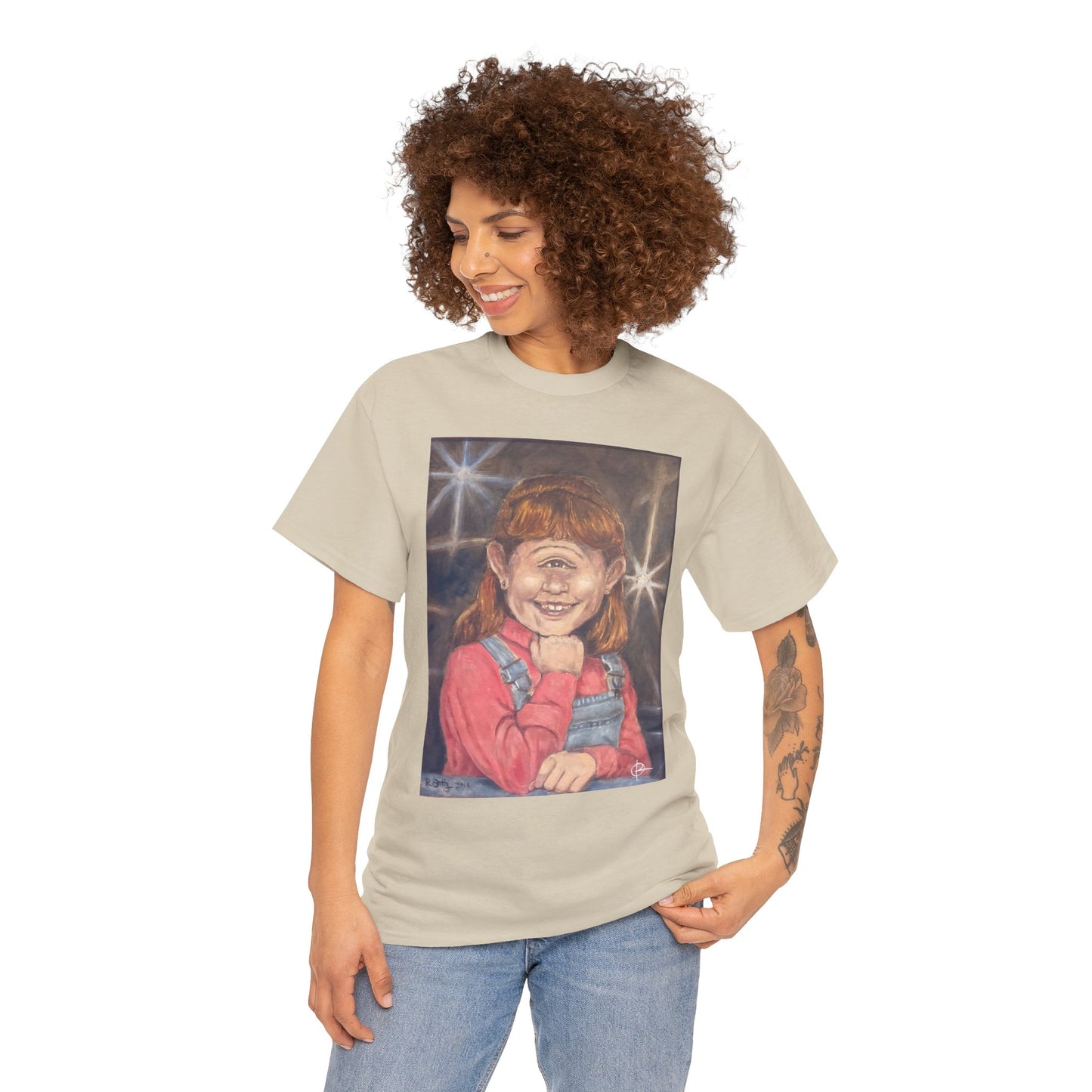 Chloe the Cyclops School Photo Unisex Cotton Tee