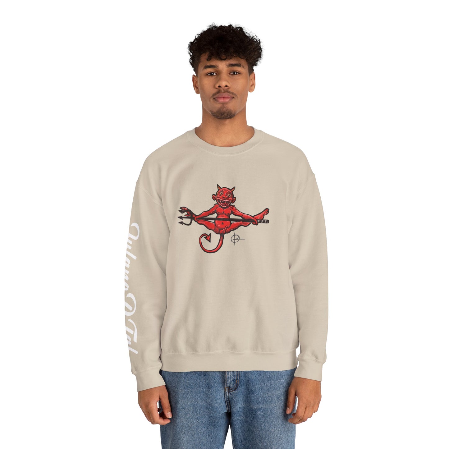 Double sided, Raise Hell/Toe Touch Diablito Unisex Sweatshirt