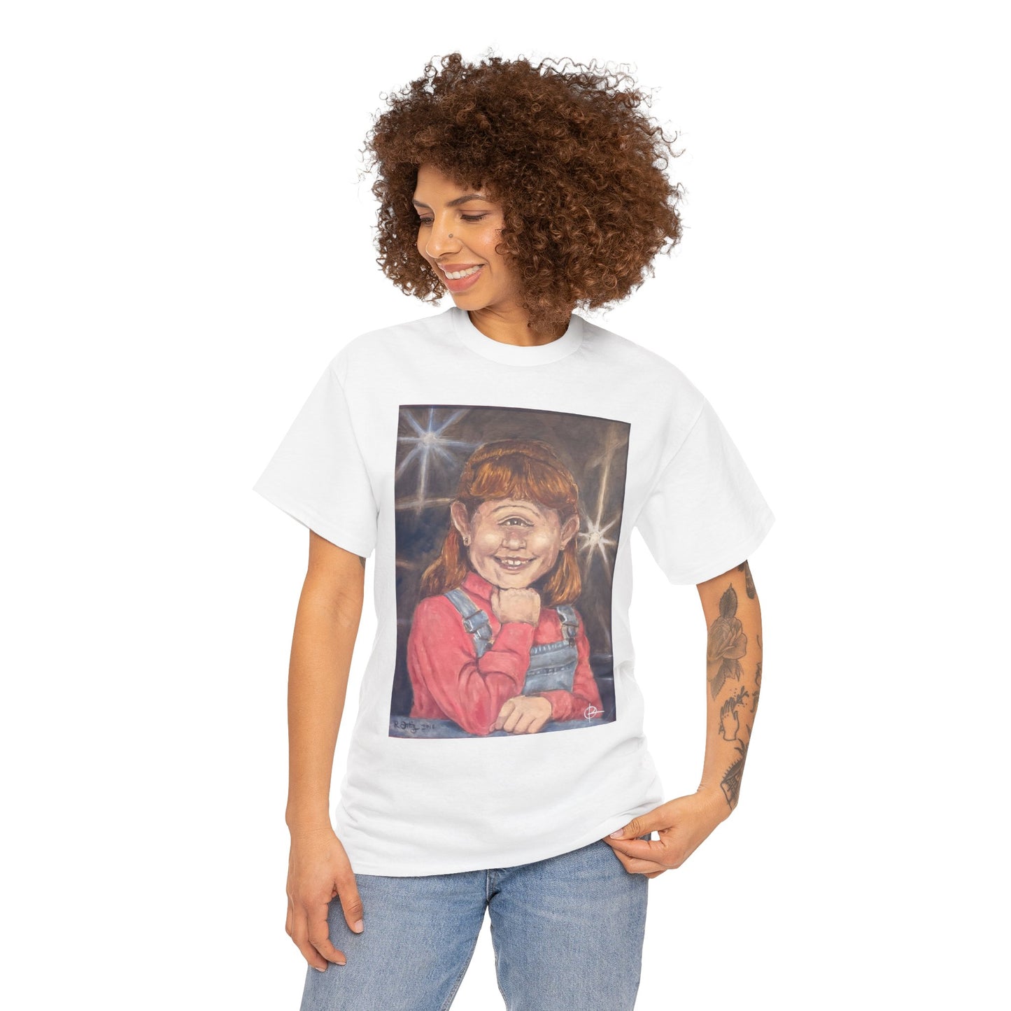 Chloe the Cyclops School Photo Unisex Cotton Tee