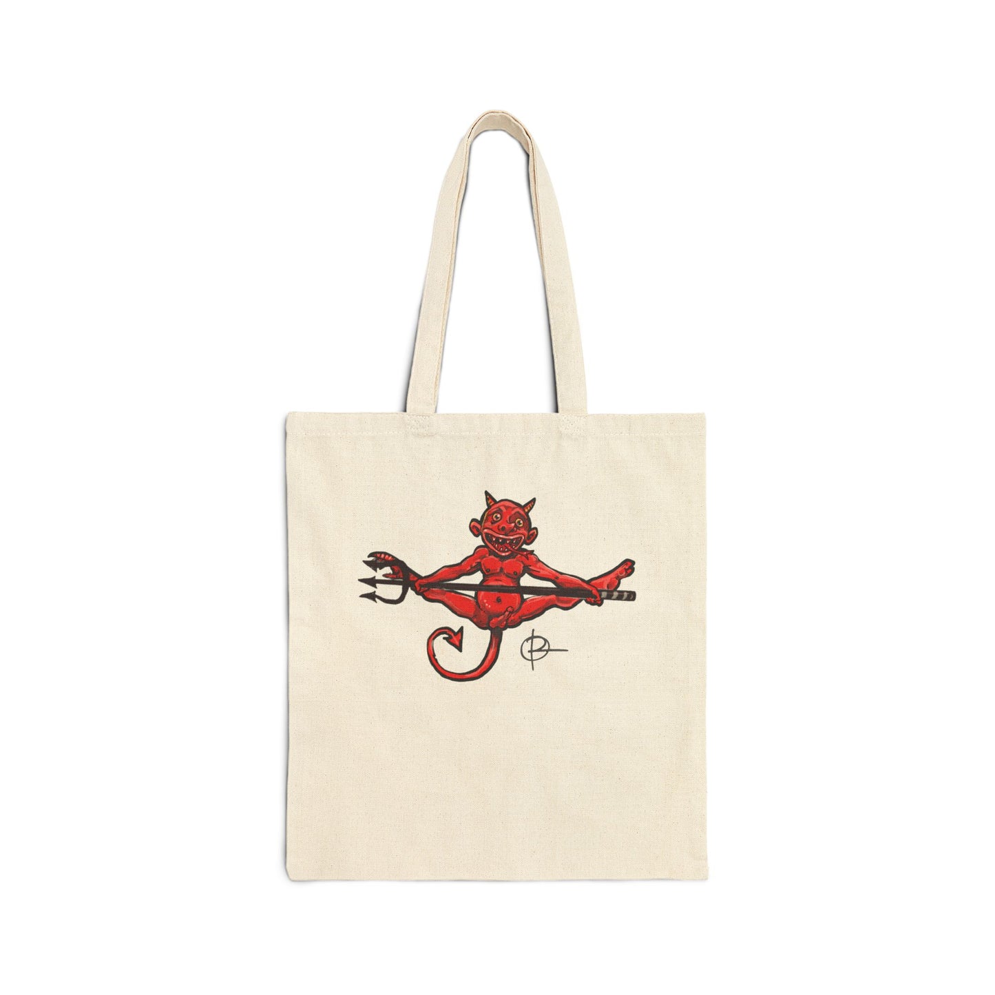 Raise Hell/Toe Touch Diablito Double Sided Canvas Tote Bag