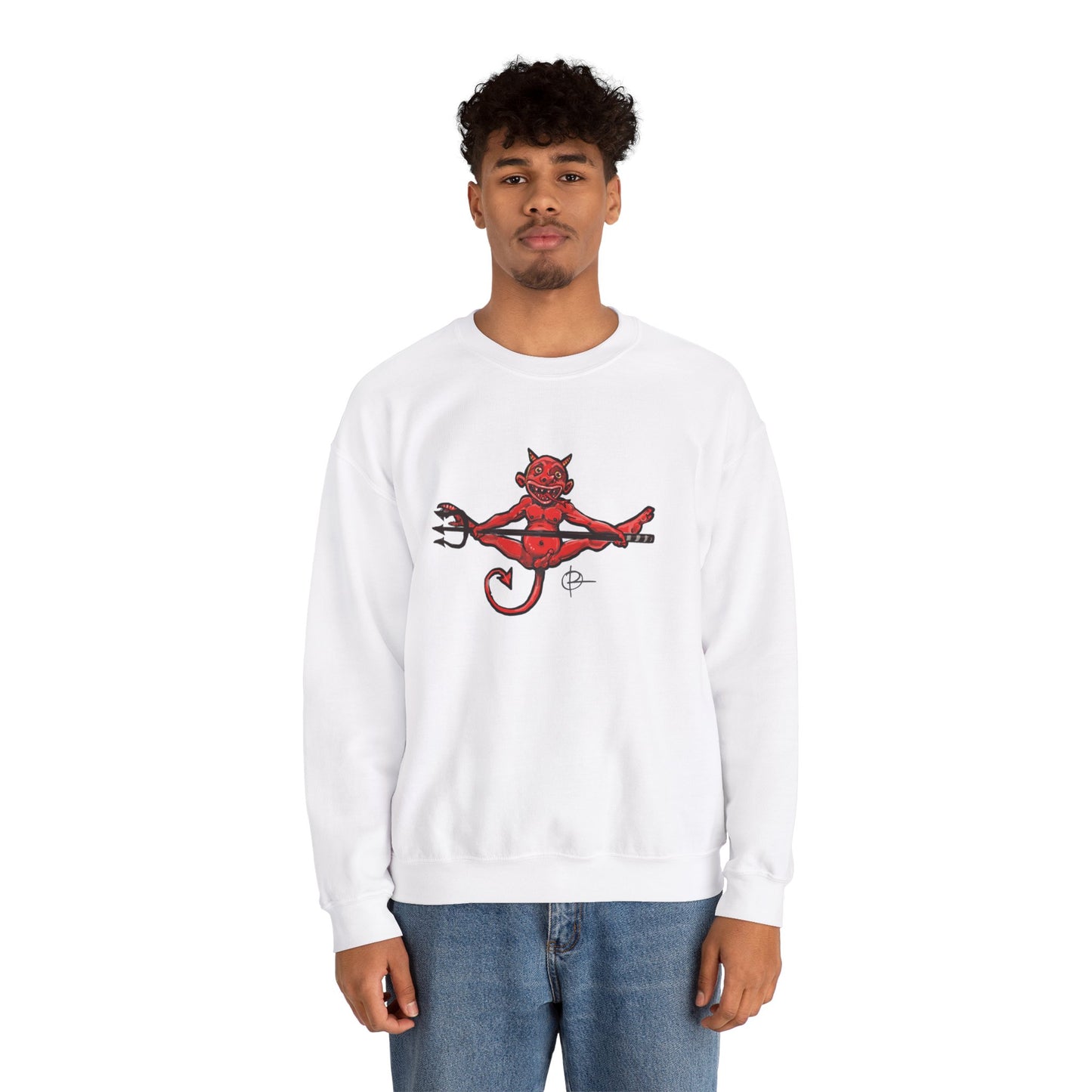 Double sided, Raise Hell/Toe Touch Diablito Unisex Sweatshirt
