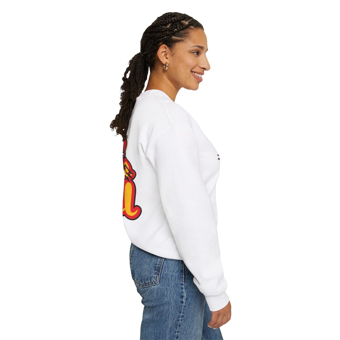 Double sided, Raise Hell/Toe Touch Diablito Unisex Sweatshirt