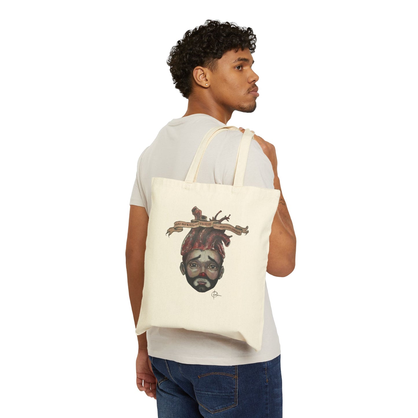 Payaso Triste Canvas Tote Bag
