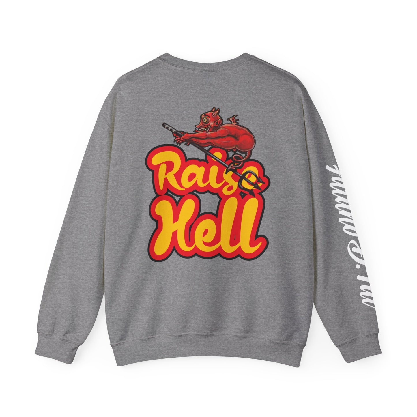 Double sided, Raise Hell/Toe Touch Diablito Unisex Sweatshirt
