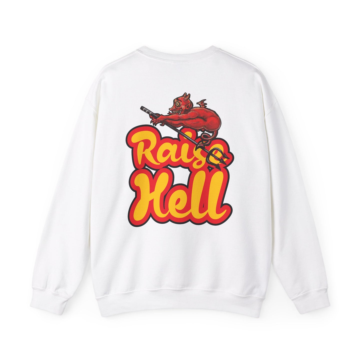 Double sided, Raise Hell/Toe Touch Diablito Unisex Sweatshirt