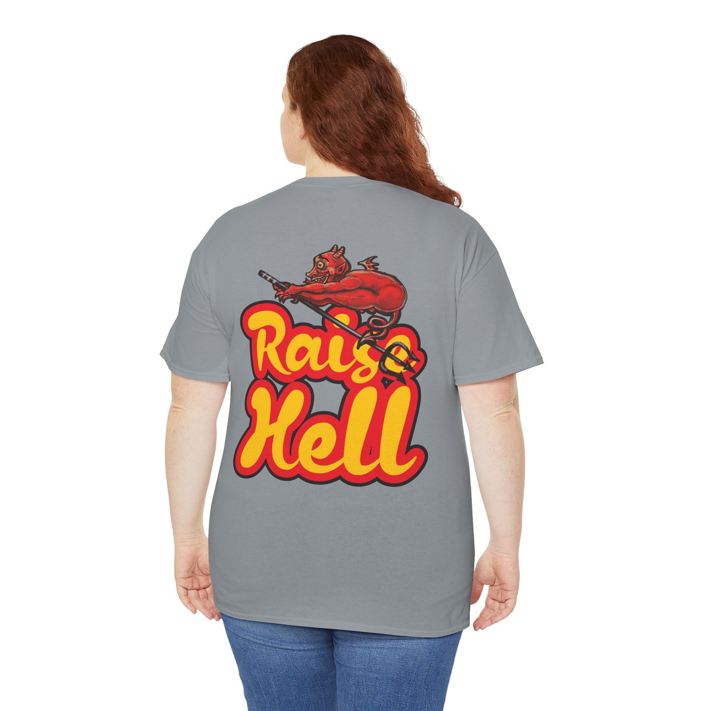 Double Sided Raise Hell/ Toe Touch Diablito Cotton Tee