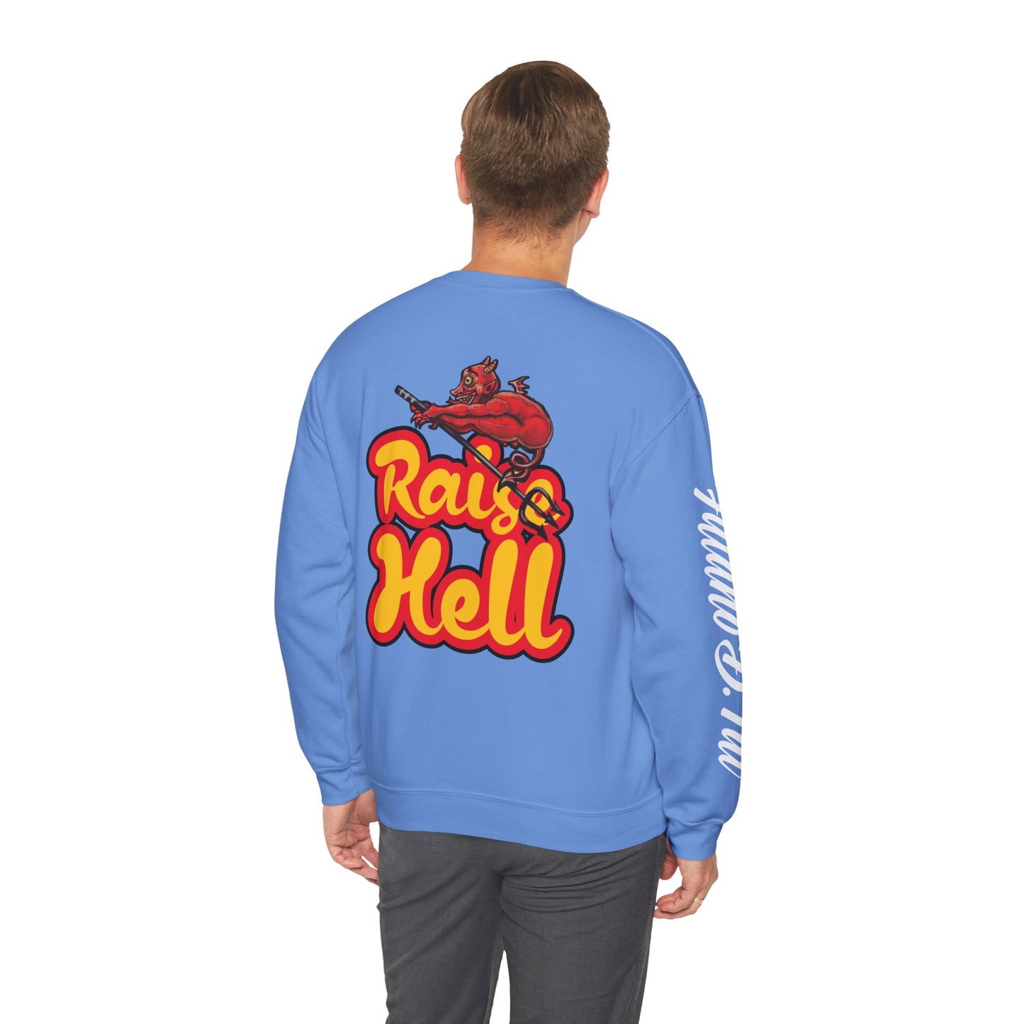 Double sided, Raise Hell/Toe Touch Diablito Unisex Sweatshirt